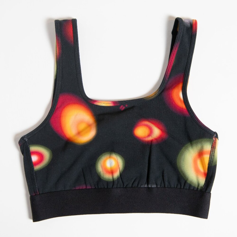 TomboyX Sports Bra Tie Dye Rainbow Dots